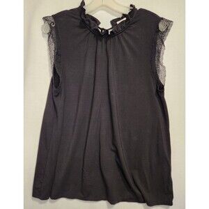 Good Hart Womens Sleeveless Top Size Medium Black Office Old Money Matilda Jane